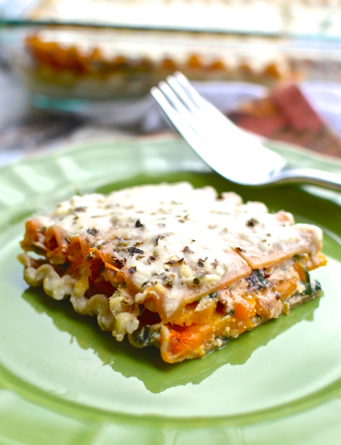 Autumn Lasagna with Butternut Squash and Spinach